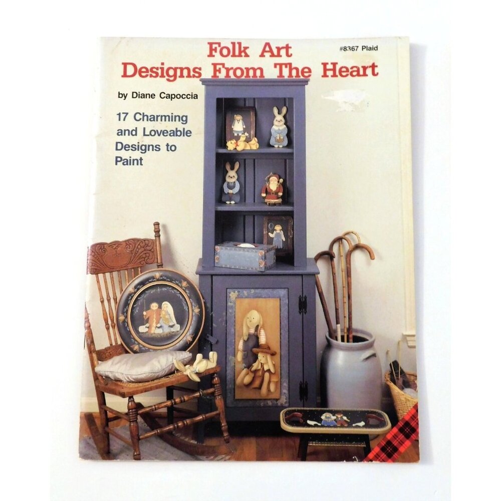 Folk Art Designs From The Heart By Diane Capoccia 1988 Plaid #8367
